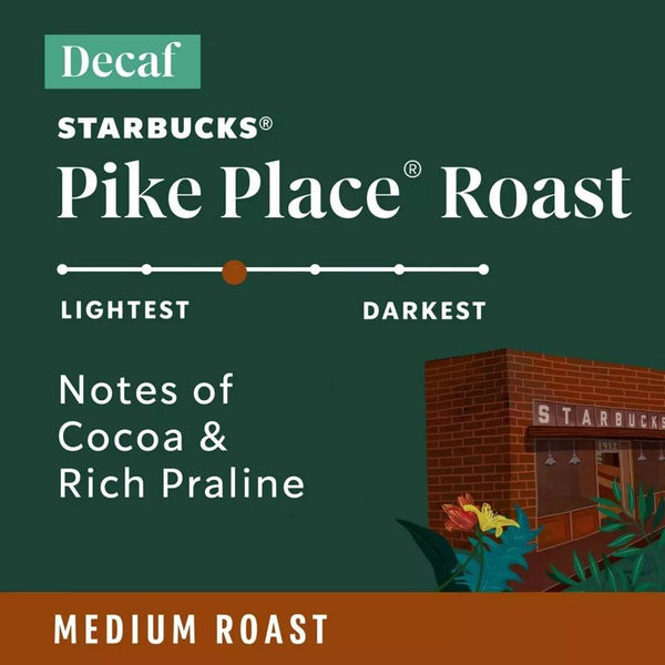 Load image into Gallery viewer, Starbucks Decaf Pike Place Roast, Medium Roast, Keurig K-Cup Coffee Pods, Box of 24 K-cups
