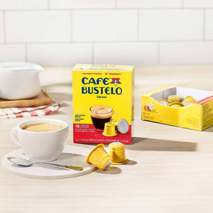 Cafe Bustelo Espresso, Box of 10 Nespresso Capsules