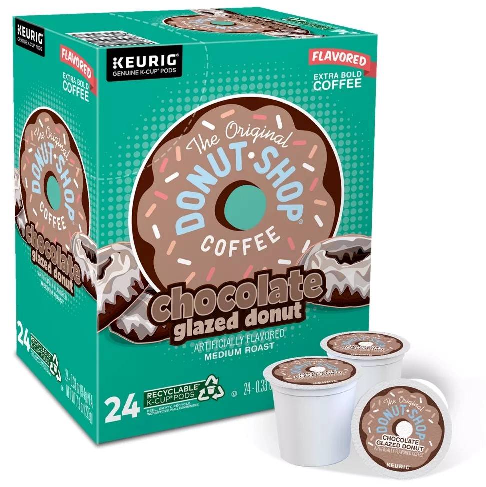 Chocolate glazed shop donut k cup