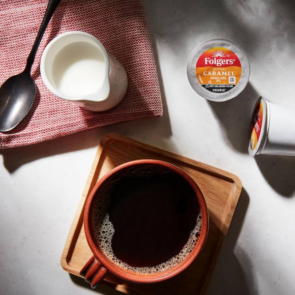 Load image into Gallery viewer, Folgers Buttery Caramel, Medium Roast, Keurig K-cup Coffee Pods
