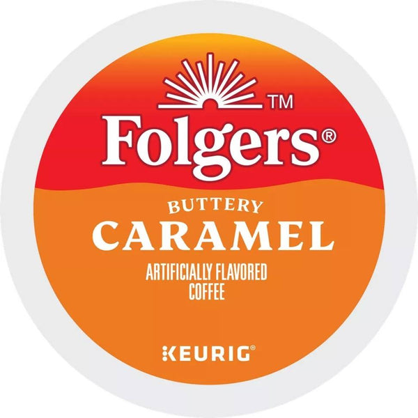 Load image into Gallery viewer, Folgers Buttery Caramel, Medium Roast, Keurig K-cup Coffee Pods
