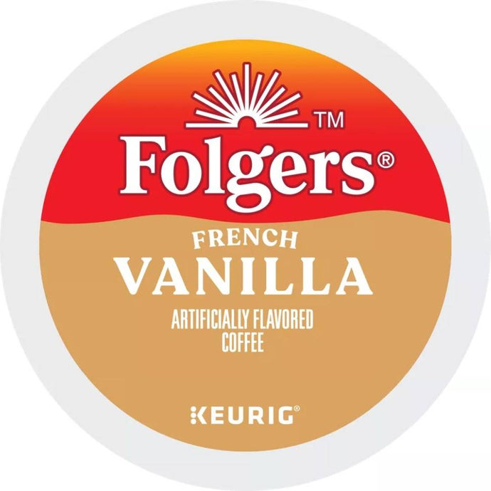 Folgers French Vanilla, Medium Roast, Keurig K-cup Coffee Pods