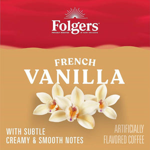 Folgers French Vanilla, Medium Roast, Keurig K-cup Coffee Pods