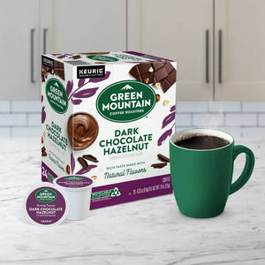 Green Mountain Dark Chocolate Hazelnut, Medium Roast, Keurig K-cup Coffee Pods, Box of 24 K-cups