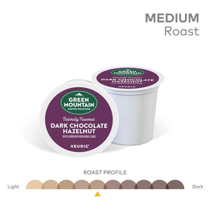 Green Mountain Dark Chocolate Hazelnut, Medium Roast, Keurig K-cup Coffee Pods