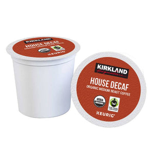 Kirkland Organic House Decaf, Medium Roast, Keurig K-Cup Coffee Pods, Box of 120 K-cups