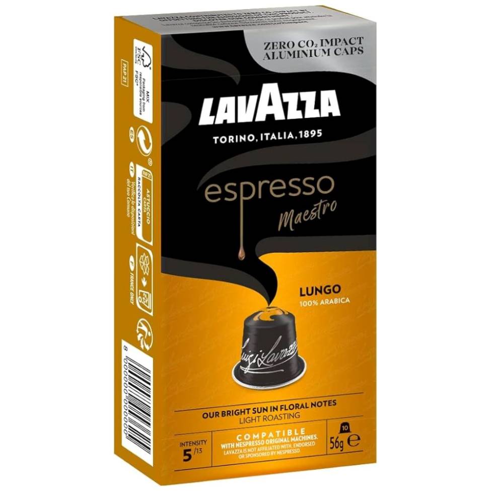 Lavazza Lungo box of 10 Nespresso Capsules