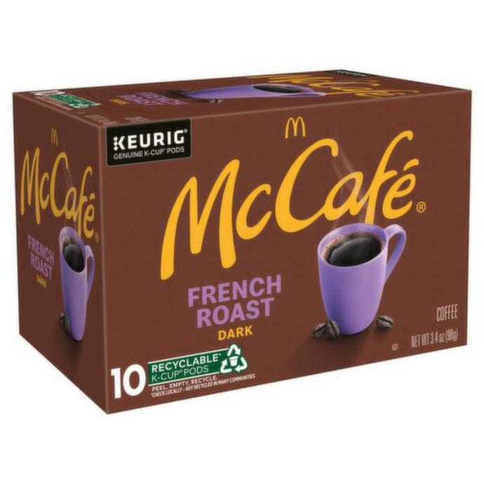 McCafe French Roast, Dark Roast, Keurig K-Cup Coffee Pods, Box of 10 K-cups