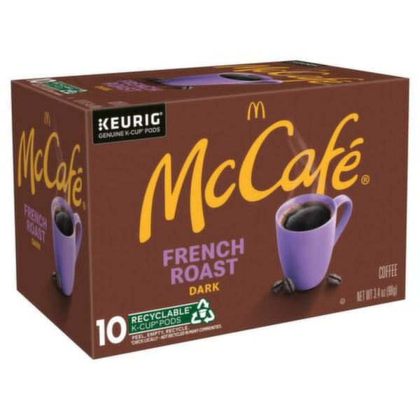 Load image into Gallery viewer, McCafe French Roast, Dark Roast, Keurig K-Cup Coffee Pods, Box of 10 K-cups
