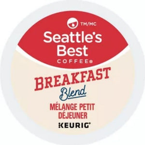 Seattle's Best Coffee Breakfast Blend, Medium Roast, Keurig K-Cup Coffee Pods, Box of 24 K-cups