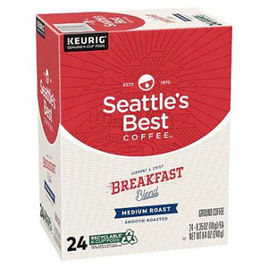 Seattle's Best Coffee Breakfast Blend, Medium Roast, Keurig K-Cup Coffee Pods, Box of 24 K-cups