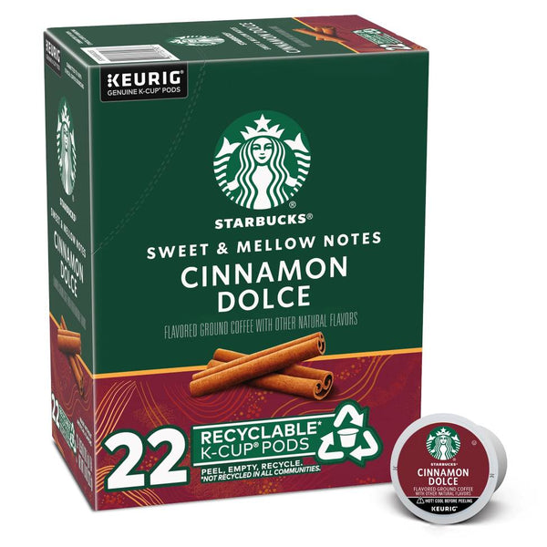 Load image into Gallery viewer, Starbucks Cinnamon Dolce, Flavored Coffee, Keurig K-Cup Coffee Pods, Box of 22 K-cups
