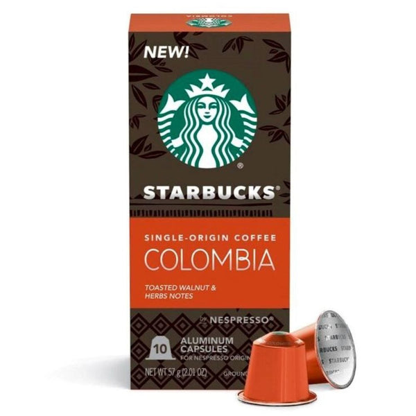 Load image into Gallery viewer, Starbucks Colombia, Box of 10 Nespresso Capsules
