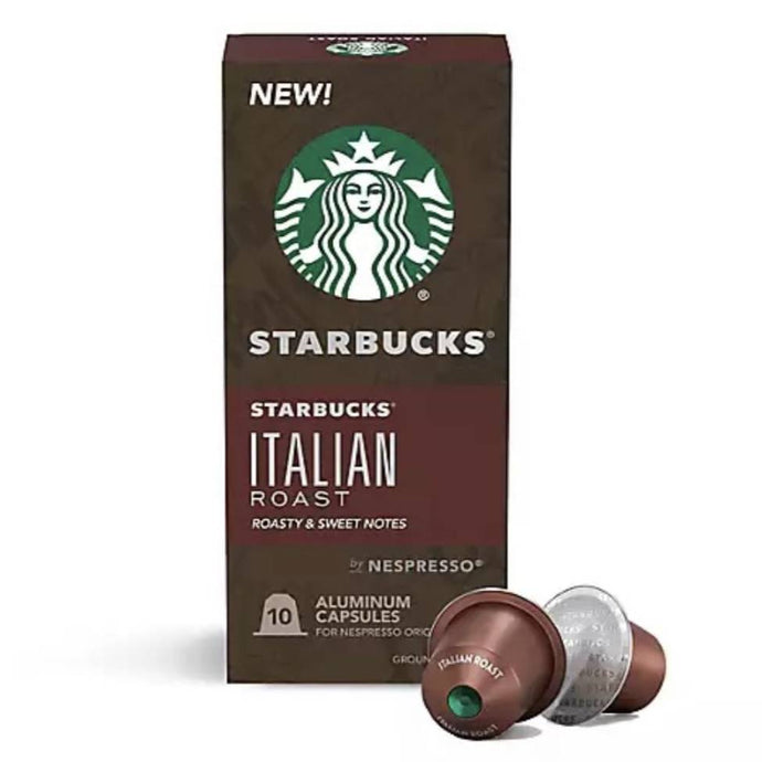 Starbucks Italian Roast, Box of 10 Nespresso Capsules