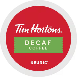 Tim Hortons Decaf, Medium Roast, Keurig K-cup Coffee Pods, Box of 24 K-cups