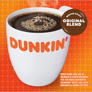 Dunkin' Original Blend, Medium Roast, Keurig K-Cup Coffee Pods, Box of 32 K-cups