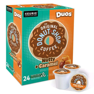 The Original Donut Shop Nutty Caramel, Medium Roast, Keurig K-Cup Coffee Pods, box of 24 K-cups