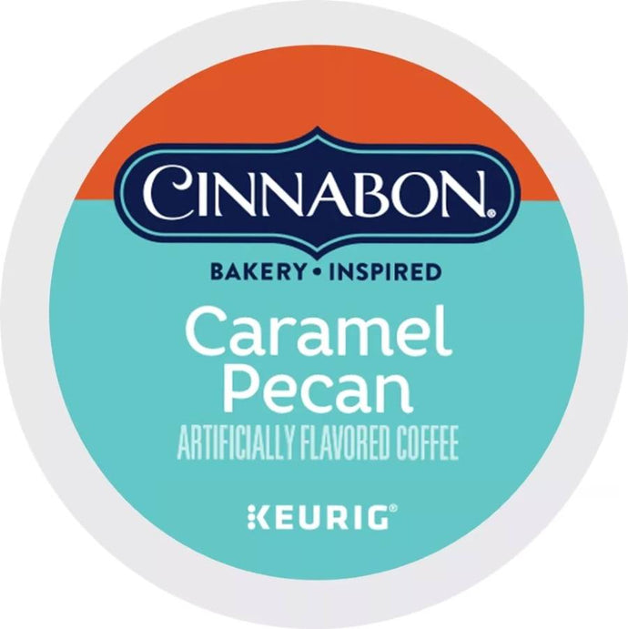 Cinnabon Caramel Pecan Coffee, Light Roast, Keurig K-Cup Coffee Pods