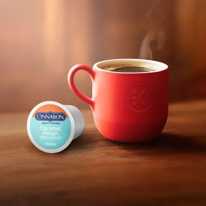 Cinnabon Caramel Pecan Coffee, Light Roast, Keurig K-Cup Coffee Pods