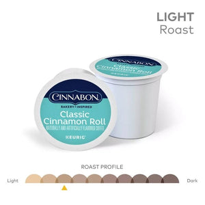 Cinnabon Classic Cinnamon Roll, Light Roast, Keurig K-Cup Coffee Pods