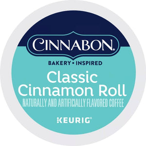 Cinnabon Classic Cinnamon Roll, Light Roast, Keurig K-Cup Coffee Pods