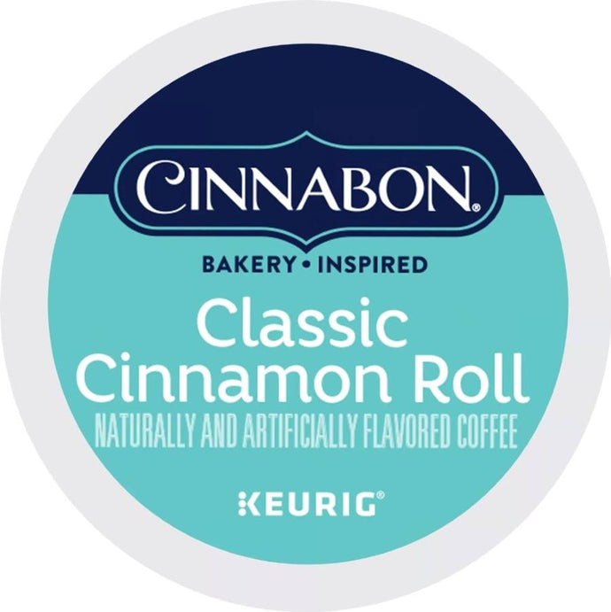 Cinnabon Classic Cinnamon Roll, Light Roast, Keurig K-Cup Coffee Pods