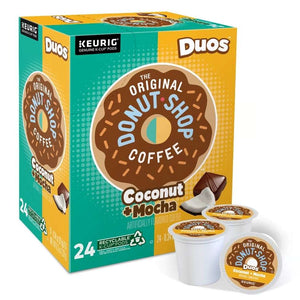 The Original Donut Shop Coconut Mocha, Medium Roast, Keurig K-Cup Coffee Pods, box of 24 K-cups