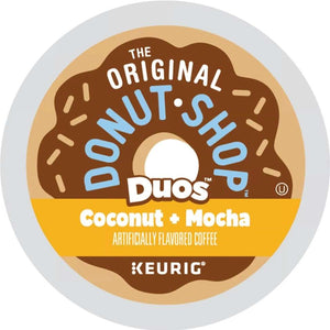 The Original Donut Shop Coconut Mocha, Medium Roast, Keurig K-Cup Coffee Pods, box of 24 K-cups