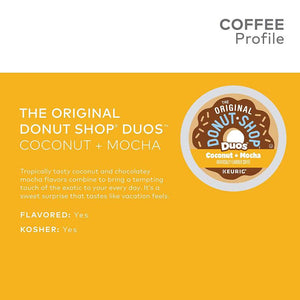 The Original Donut Shop Coconut Mocha, Medium Roast, Keurig K-Cup Coffee Pods, box of 24 K-cups