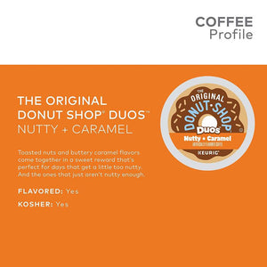 The Original Donut Shop Nutty Caramel, Medium Roast, Keurig K-Cup Coffee Pods