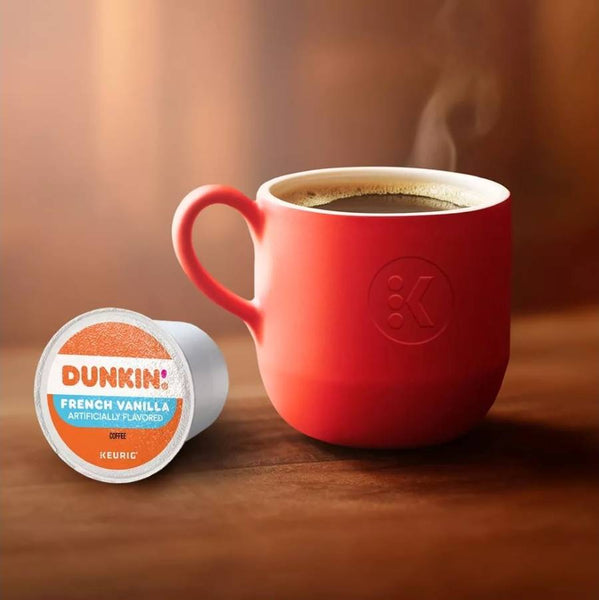 Load image into Gallery viewer, Dunkin&#39; French Vanilla, Medium Roast, Keurig K-Cup Coffee Pods, Box of 22 K-cups
