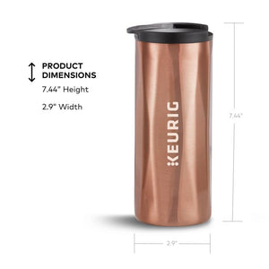 Keurig Coffee Travel Mug, Copper, 14 oz