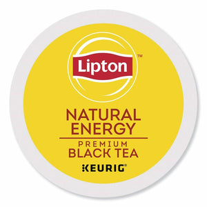 Lipton Natural Energy Premium Black Tea, Keurig K-Cup Pods