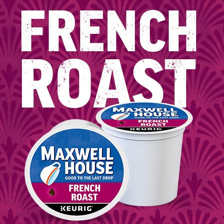 Maxwell House French Roast, Dark Roast, Keurig K-cup Coffee Pods