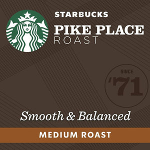 Starbucks Mild Variety Pack (House Blend, Pike Place Roast, Colombia, Blonde Espresso Roast), Box of 50 Nespresso Capsules