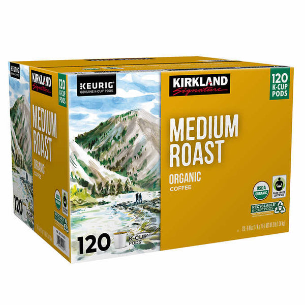 Load image into Gallery viewer, Kirkland Summit Roast, Medium Roast, Keurig K-Cup Coffee Pods, Box of 120 K-cups
