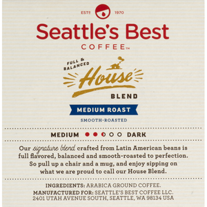 Seattle's Best Coffee House Blend, Medium Roast, Keurig K-Cup Coffee Pods