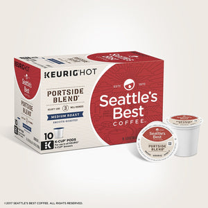 Seattle's Best Coffee Portside Blend, Medium Roast, Keurig K-Cup Coffee Pods, Box of 10 K-cups