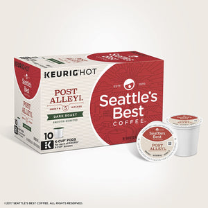 Seattle's Best Coffee Post Alley Blend, Dark Roast, Keurig K-Cup Coffee Pods, Box of 10 K-cups